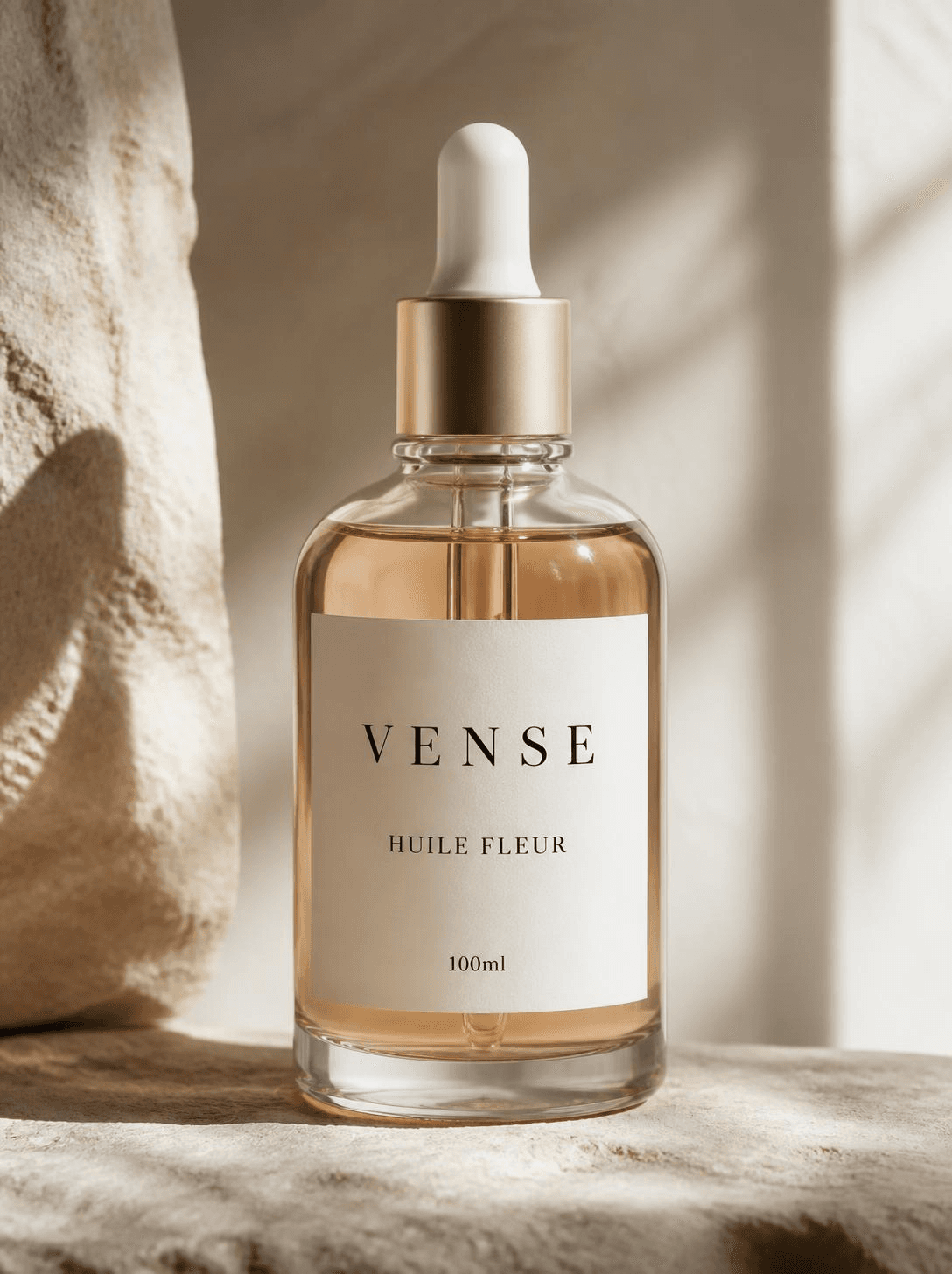 VENSE Huile Fleur, apothecary dropper bottle