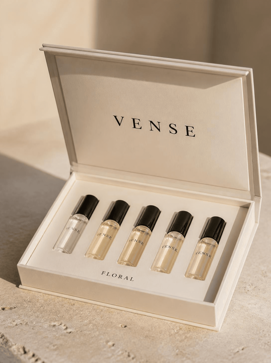 VENSE Floral discovery set, five mini vials