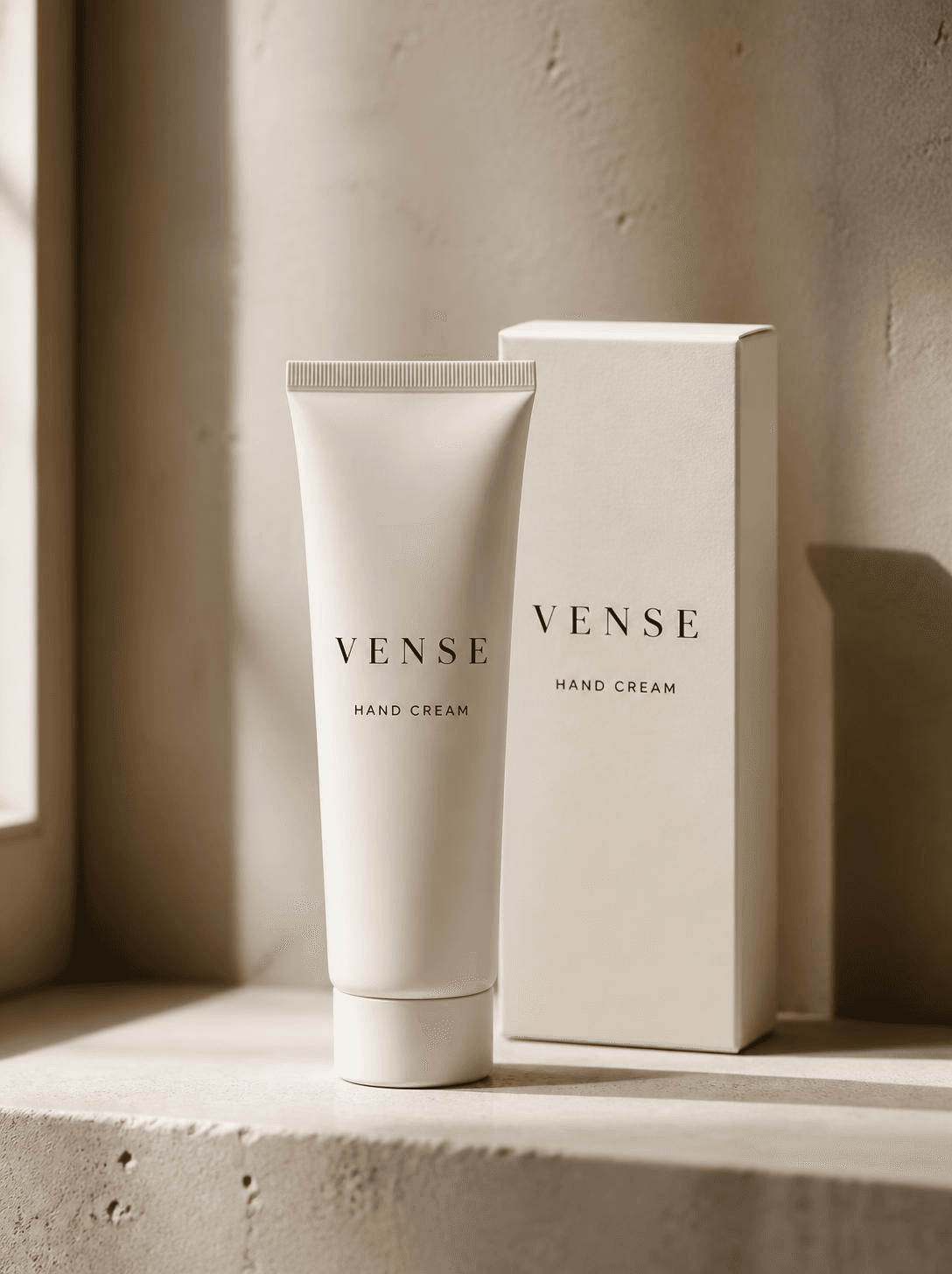 VENSE Hand Cream, cream carton sleeve