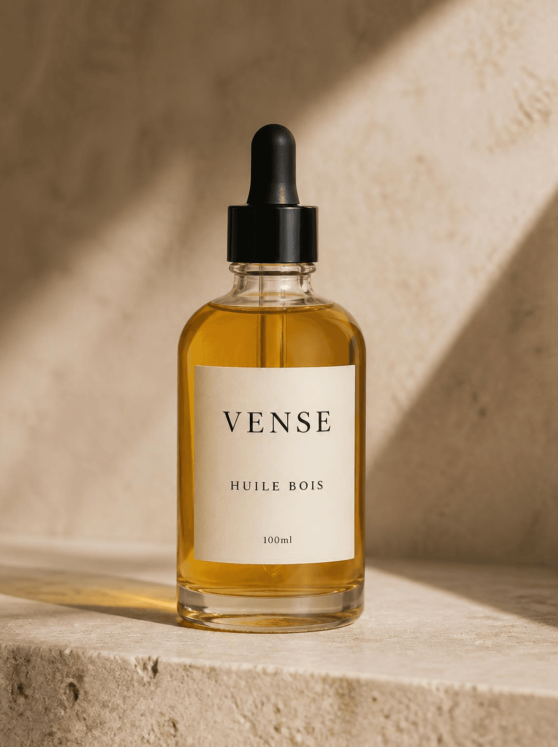 VENSE Huile Bois, apothecary dropper bottle