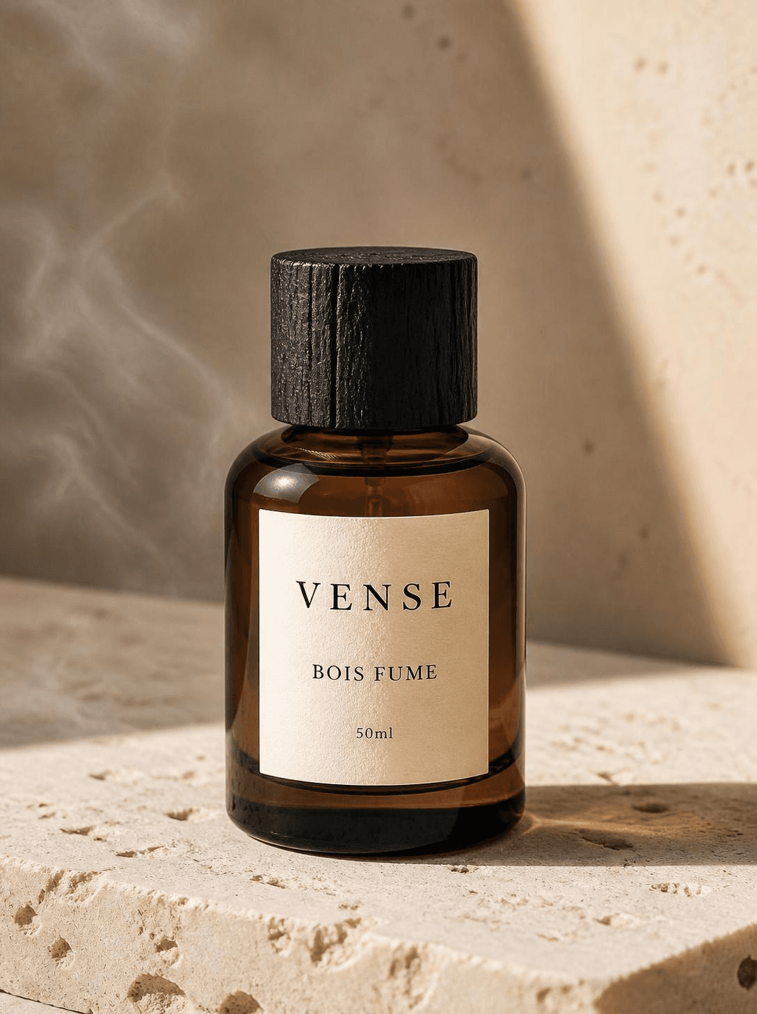 VENSE Bois Fume eau de parfum, smoked amber bottle